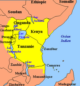 A map of the Swahili language Speakers in Africa